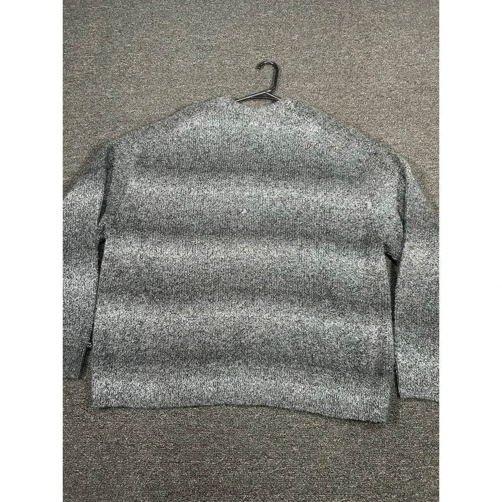 New Abercrombie Fitch Sweater Women XL Gray Ombre Oversized Chunky Knit Pullover